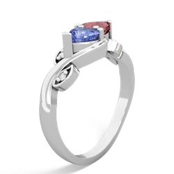 Tanzanite Floral Elegance 14K White Gold ring R5790