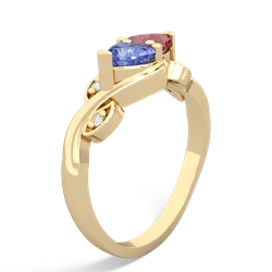 Tanzanite Floral Elegance 14K Yellow Gold ring R5790