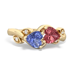 Tanzanite Floral Elegance 14K Yellow Gold ring R5790