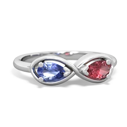 Tanzanite Infinity 14K White Gold ring R5050