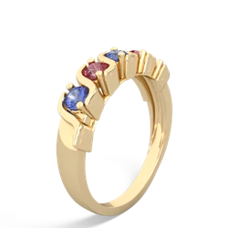 Tanzanite Anniversary Band 14K Yellow Gold ring R2089