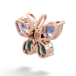 Tanzanite Butterfly 14K Rose Gold pendant P2215