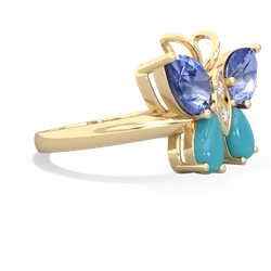 Tanzanite Butterfly 14K Yellow Gold ring R2215