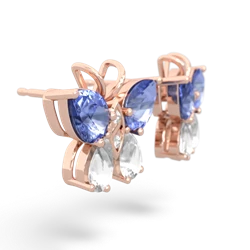 Tanzanite Butterfly 14K Rose Gold earrings E2215