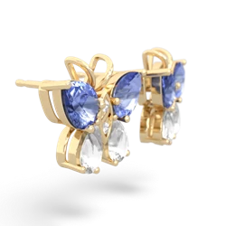 Tanzanite Butterfly 14K Yellow Gold earrings E2215