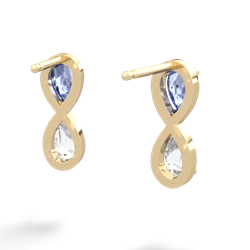 Tanzanite Infinity 14K Yellow Gold earrings E5050