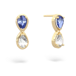 Tanzanite Infinity 14K Yellow Gold earrings E5050