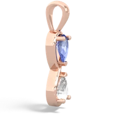 Tanzanite Infinity 14K Rose Gold pendant P5050