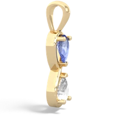 Tanzanite Infinity 14K Yellow Gold pendant P5050