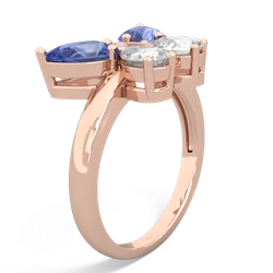 Tanzanite Butterfly 14K Rose Gold ring R2215