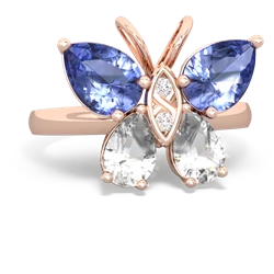 Tanzanite Butterfly 14K Rose Gold ring R2215