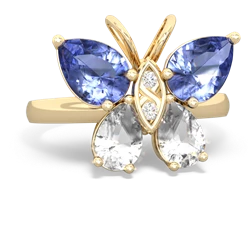 Tanzanite Butterfly 14K Yellow Gold ring R2215