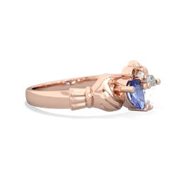 Tanzanite 'Our Heart' Claddagh 14K Rose Gold ring R2388