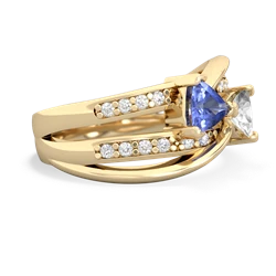 Tanzanite Bowtie 14K Yellow Gold ring R2360