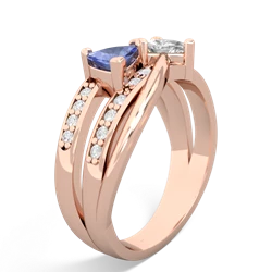 Tanzanite Bowtie 14K Rose Gold ring R2360