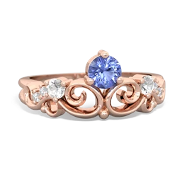 Tanzanite Crown Keepsake 14K Rose Gold ring R5740