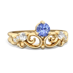 Tanzanite Crown Keepsake 14K Yellow Gold ring R5740