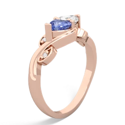 Tanzanite Floral Elegance 14K Rose Gold ring R5790