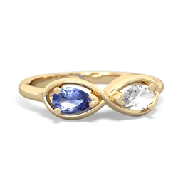 Tanzanite Infinity 14K Yellow Gold ring R5050