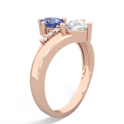 Tanzanite Heart To Heart 14K Rose Gold ring R2064