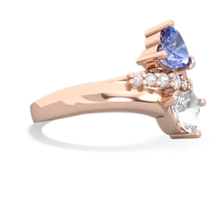 Tanzanite Heart To Heart 14K Rose Gold ring R2064