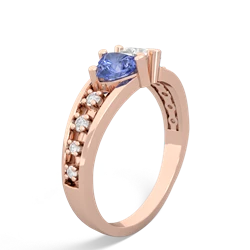 Tanzanite Heart To Heart 14K Rose Gold ring R3342