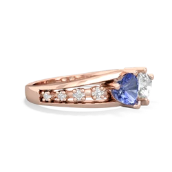 Tanzanite Heart To Heart 14K Rose Gold ring R3342