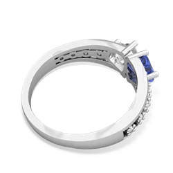 Tanzanite Heart To Heart 14K White Gold ring R3342