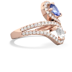 Tanzanite Diamond Dazzler 14K Rose Gold ring R3000