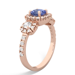 Tanzanite Regal Halo 14K Rose Gold ring R5350