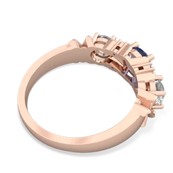 Tanzanite Hugs And Kisses 14K Rose Gold ring R5016