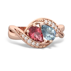 Pink Tourmaline Summer Winds 14K Rose Gold ring R5342