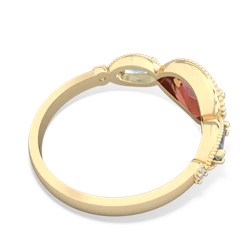 Pink Tourmaline Milgrain Marquise 14K Yellow Gold ring R5700