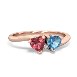 Pink Tourmaline Sweethearts 14K Rose Gold ring R5260