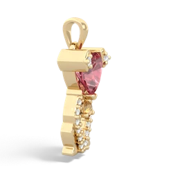 Pink Tourmaline Puppy Love 14K Yellow Gold pendant P5800