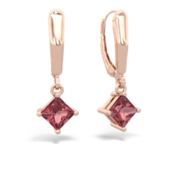 matching earrings - 6mm Princess Lever Back
