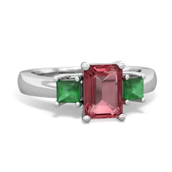 similar item - Three Stone Emerald-cut Trellis