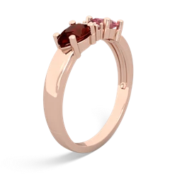 Pink Tourmaline Pear Bowtie 14K Rose Gold ring R0865