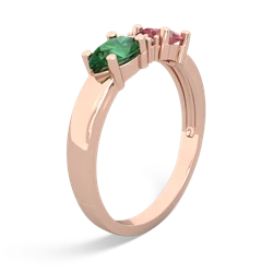 Pink Tourmaline Pear Bowtie 14K Rose Gold ring R0865