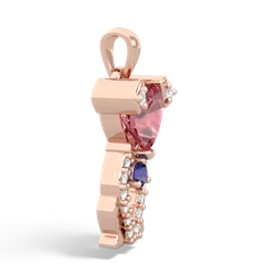 Pink Tourmaline Puppy Love 14K Rose Gold pendant P5800