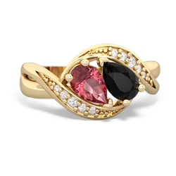 Pink Tourmaline Summer Winds 14K Yellow Gold ring R5342