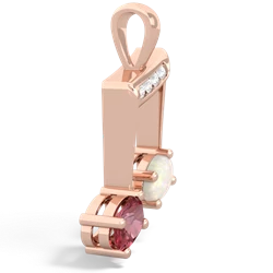Pink Tourmaline Color Of Music 14K Rose Gold pendant P3334