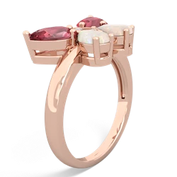 Pink Tourmaline Butterfly 14K Rose Gold ring R2215