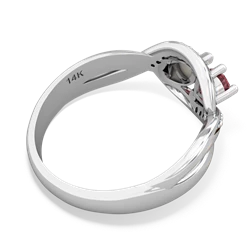 Pink Tourmaline Summer Winds 14K White Gold ring R5342