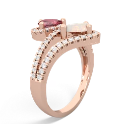 Pink Tourmaline Diamond Dazzler 14K Rose Gold ring R3000