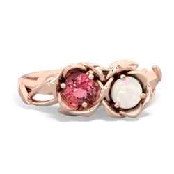 Pink Tourmaline Rose Garden 14K Rose Gold ring R5510