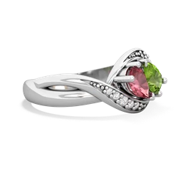 Pink Tourmaline Summer Winds 14K White Gold ring R5342