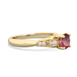 Pink Tourmaline Antique Elegance 14K Yellow Gold ring R3100