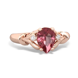 Pink Tourmaline Precious Pear 14K Rose Gold ring R0826