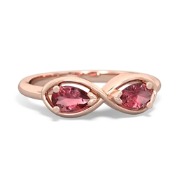 Pink Tourmaline Infinity 14K Rose Gold ring R5050